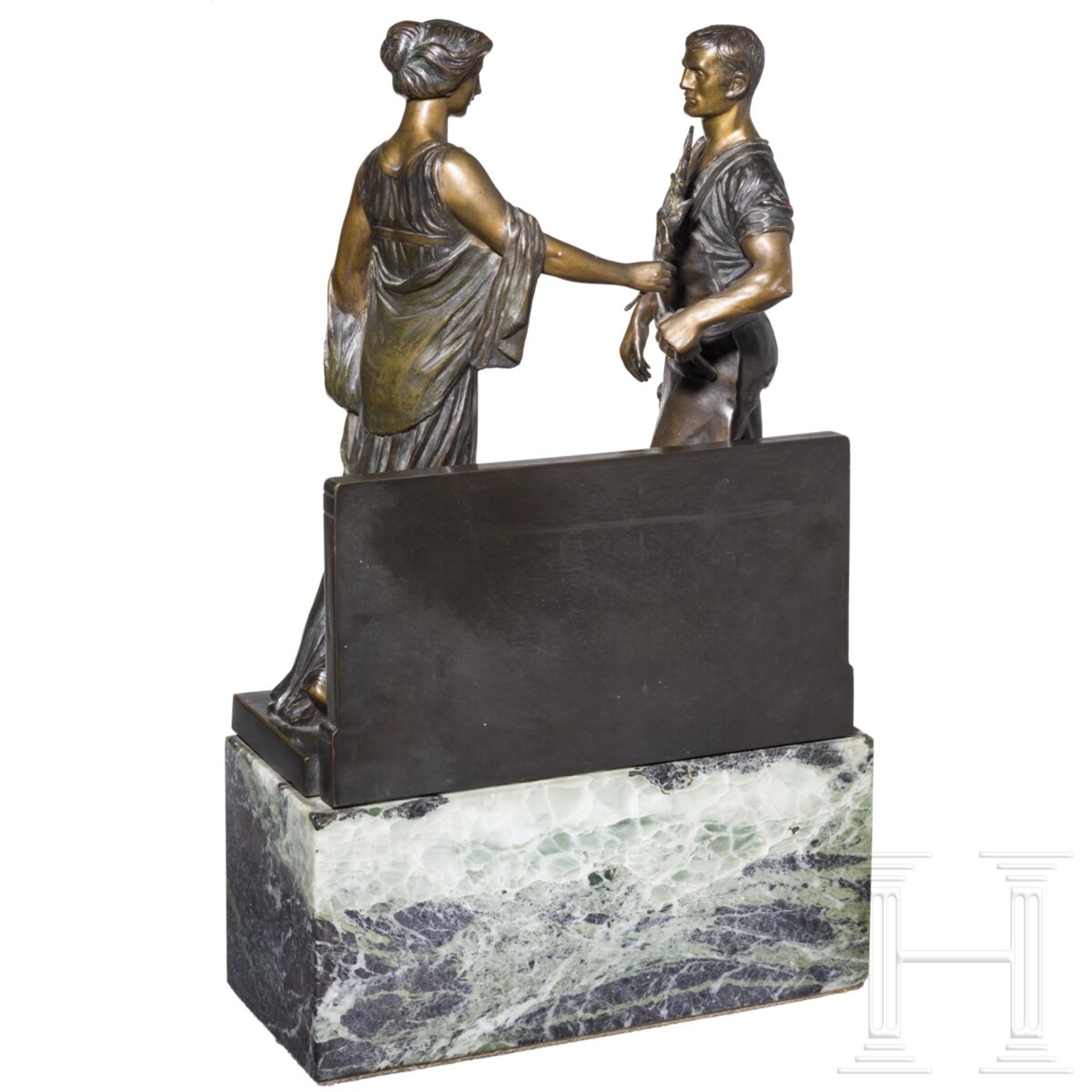 Bronzeplastik "Der Arbeit die Ehre" - Image 4 of 4