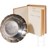 Ilse Heß - Buch "Knut Hamsun - Der Wanderer" mit Widmung, Weihnachten 1936, sowie Silberschale "Leni