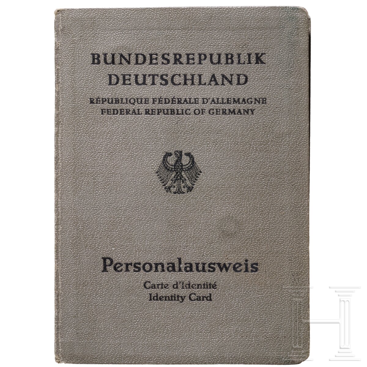 GFM Erhard Milch - Personalausweis der BRD, 1964 Grauer Ausweis mit ...