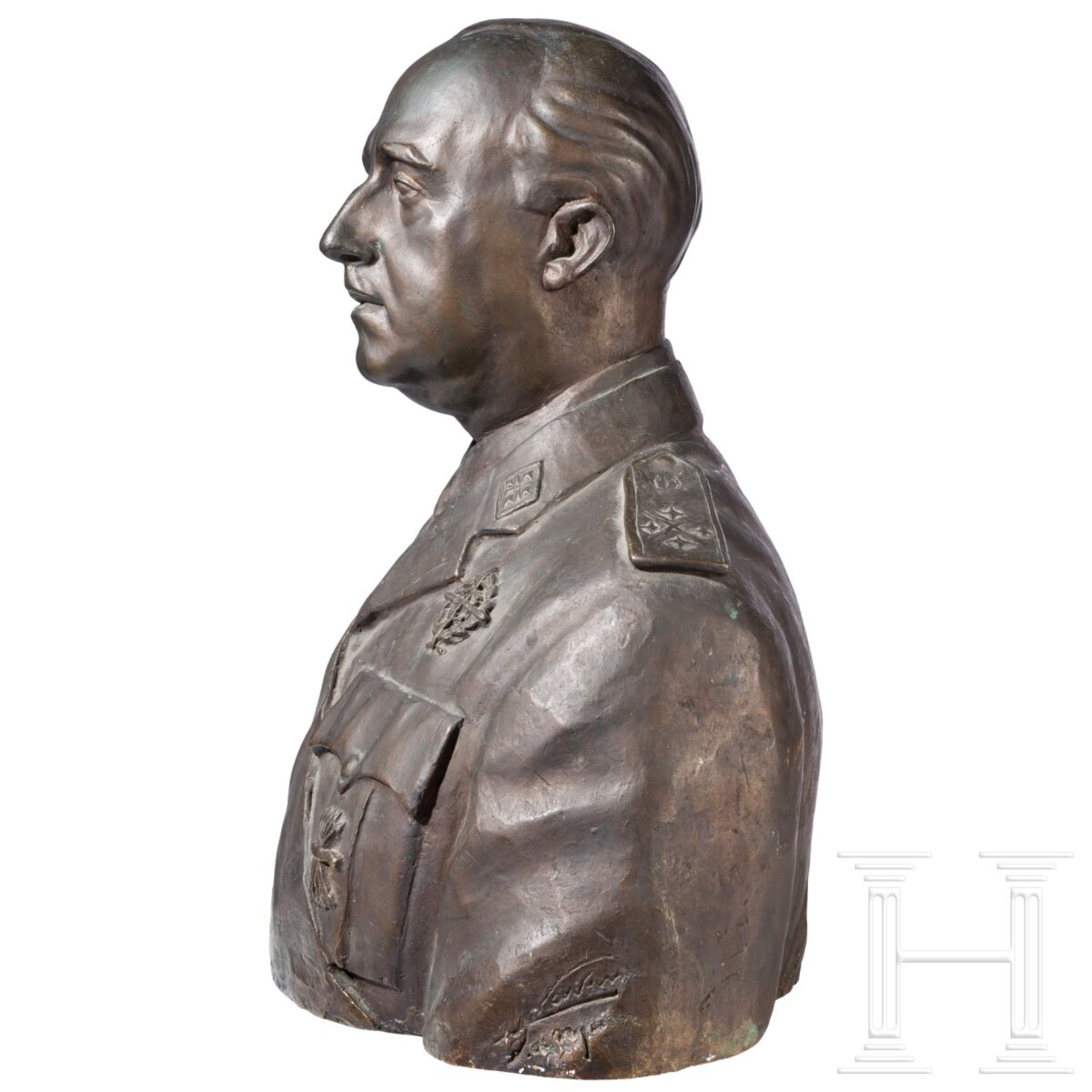 Francisco Franco - lebensgroße bronzene Portraitbüste - Image 4 of 6