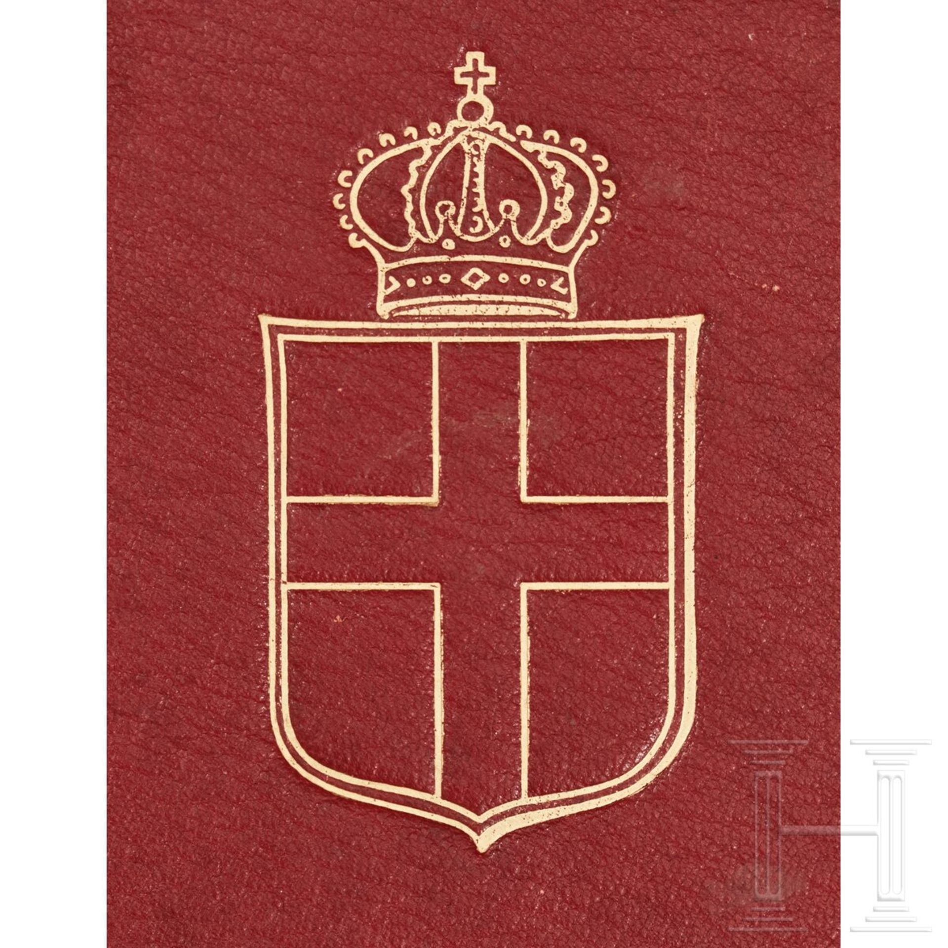 Max Ammann - Geschenkmappe zur Verleihung des Großkreuzes des Ordens der Italienischen Krone  - Bild 6 aus 18