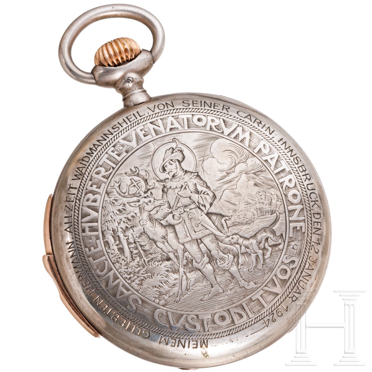 Hermann Göring - Geschenk-Taschenuhr Carin Görings, 1924 - Image 2 of 9