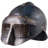 Stahlhelm Adrian M 15 mit Klappvisier für die Panzertruppe