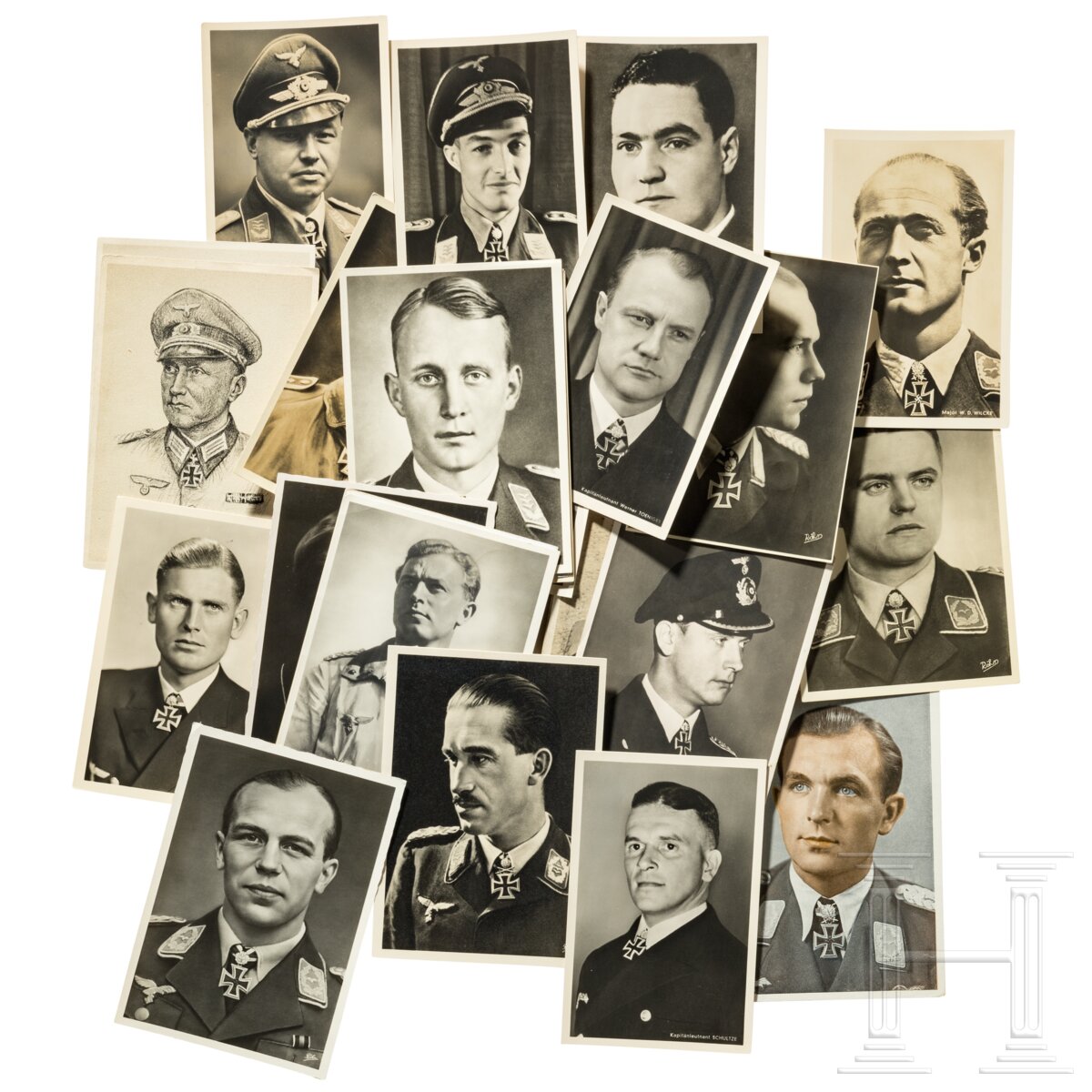 Sammlung von 50 Ritterkreuzträger-Postkarten Heer, KM, LW - Bild 2 aus 2