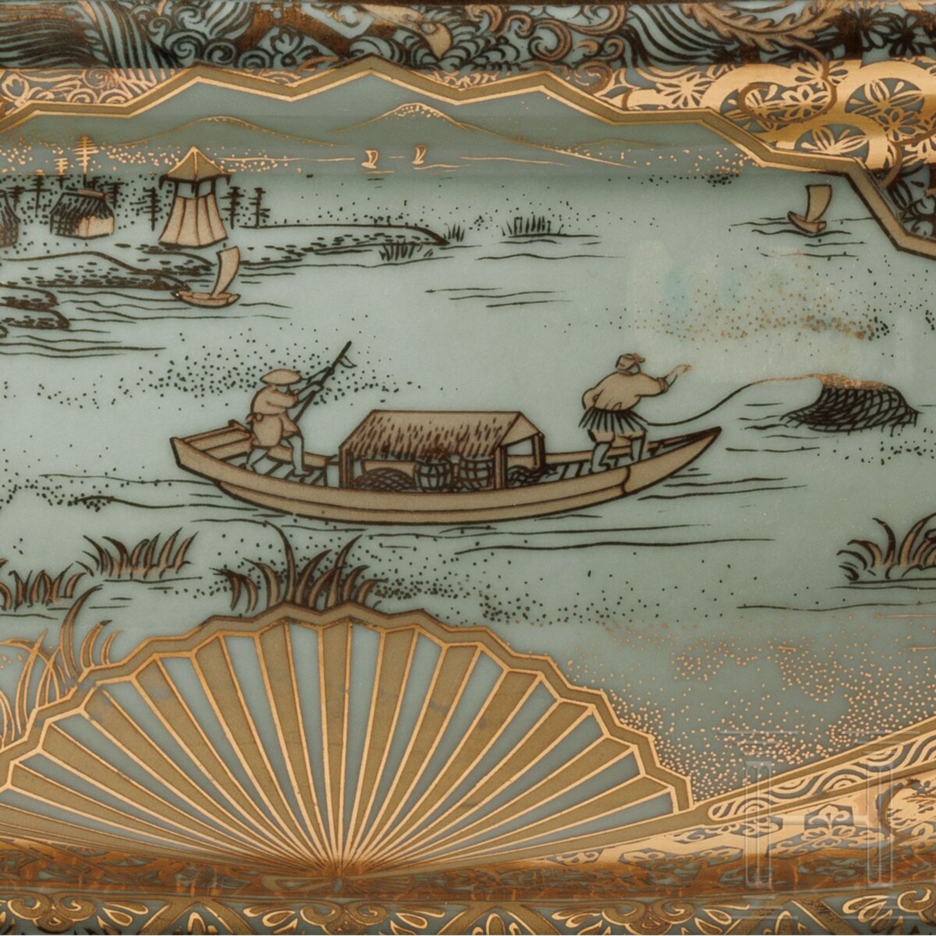 Große Schale mit Chinoiserie-Dekor, China, 2. Hälfte 20. Jhdt. - Image 5 of 5