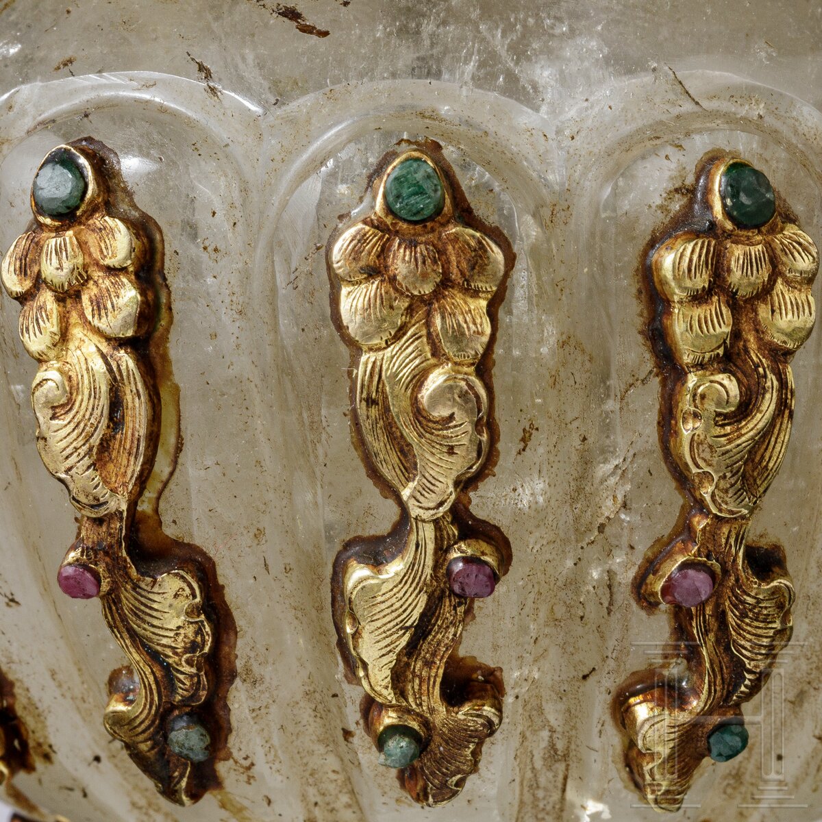 Bronzemontierte Dose aus Bergkristall, Tibet oder Nepal, 18./19. Jhdt. - Image 5 of 9