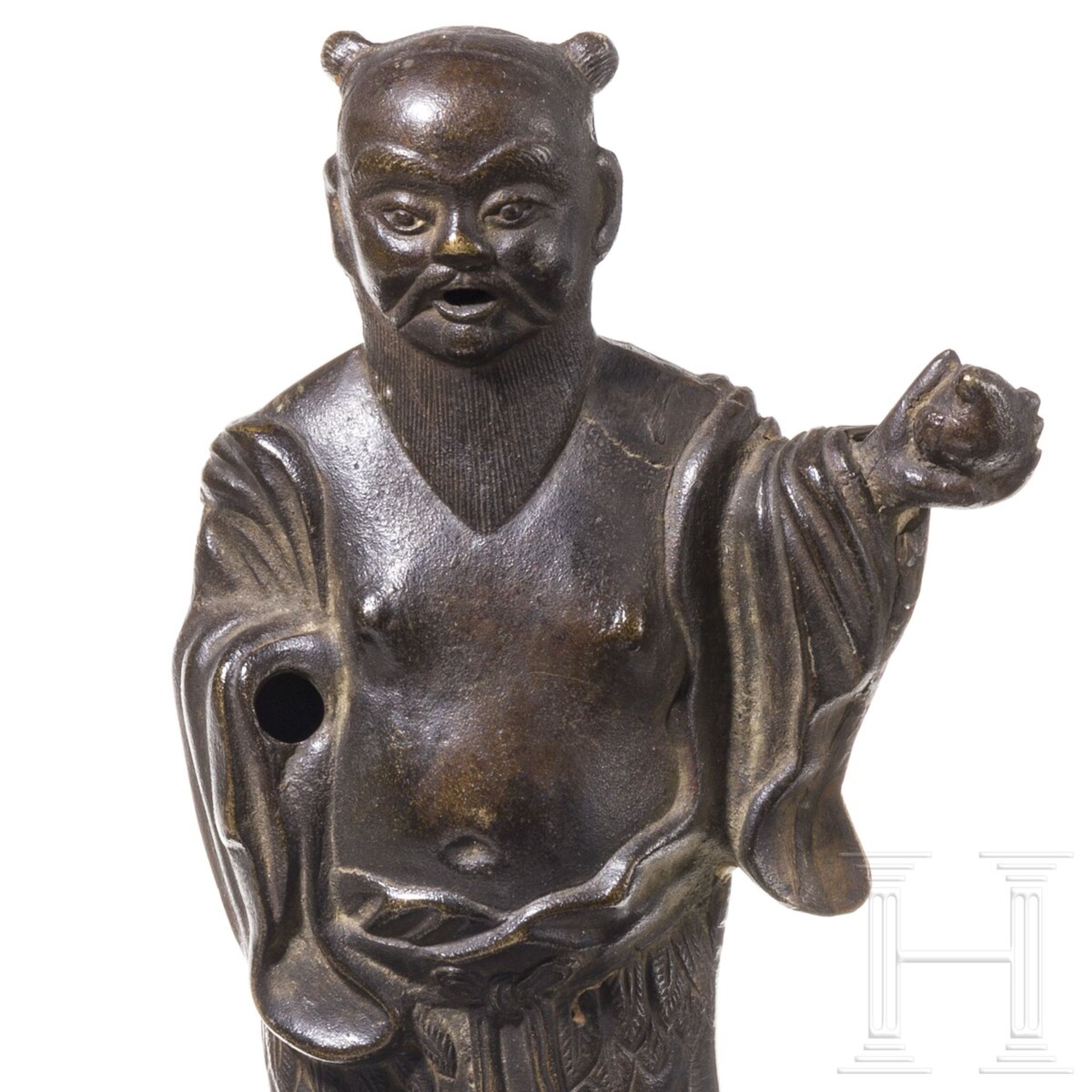 Kleines Konvolut asiatischer Bronzefiguren, China und Indien, 20. Jhdt. - Image 3 of 5