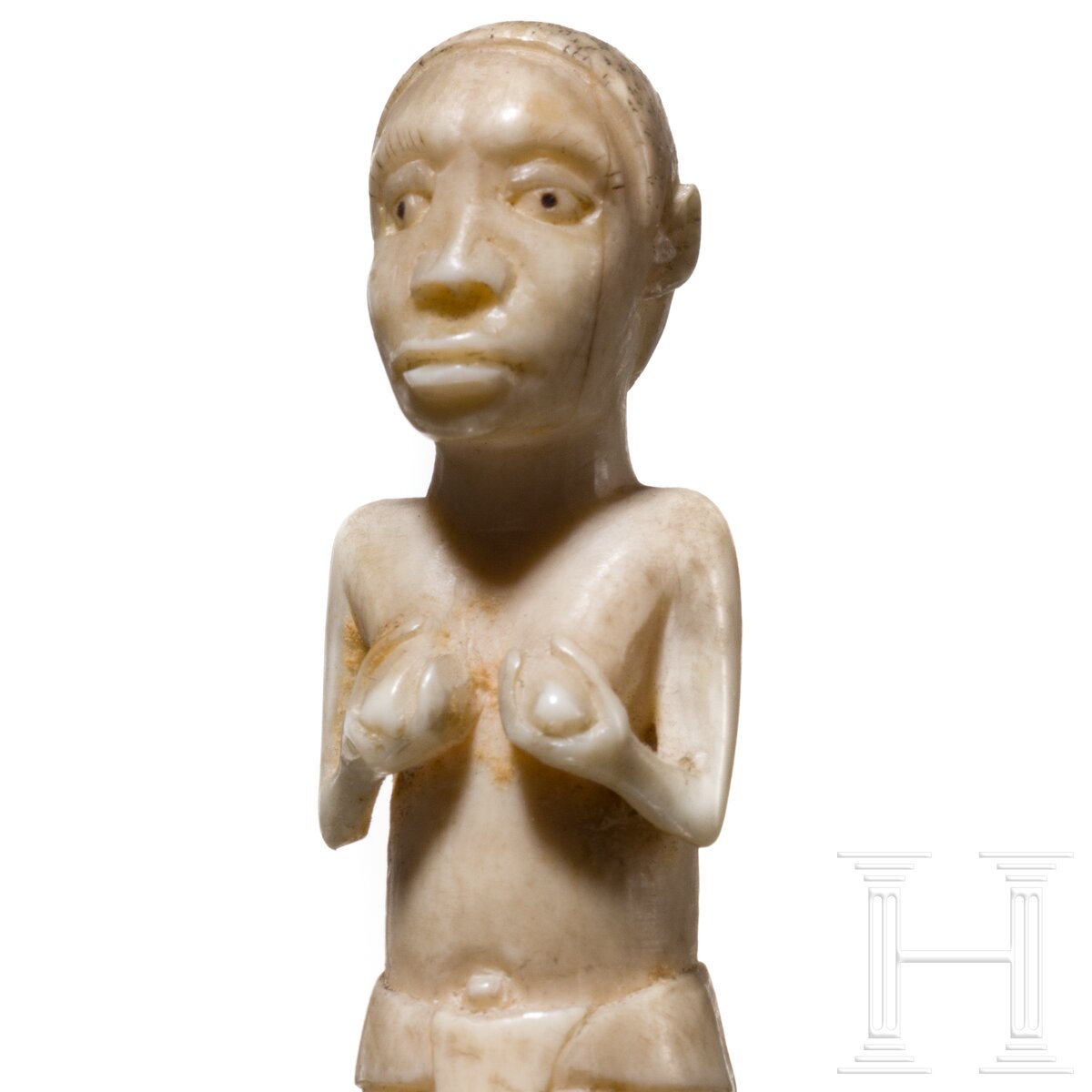 Elfenbeinfigur einer afrikanischen Frau, um 1890 - Image 5 of 6