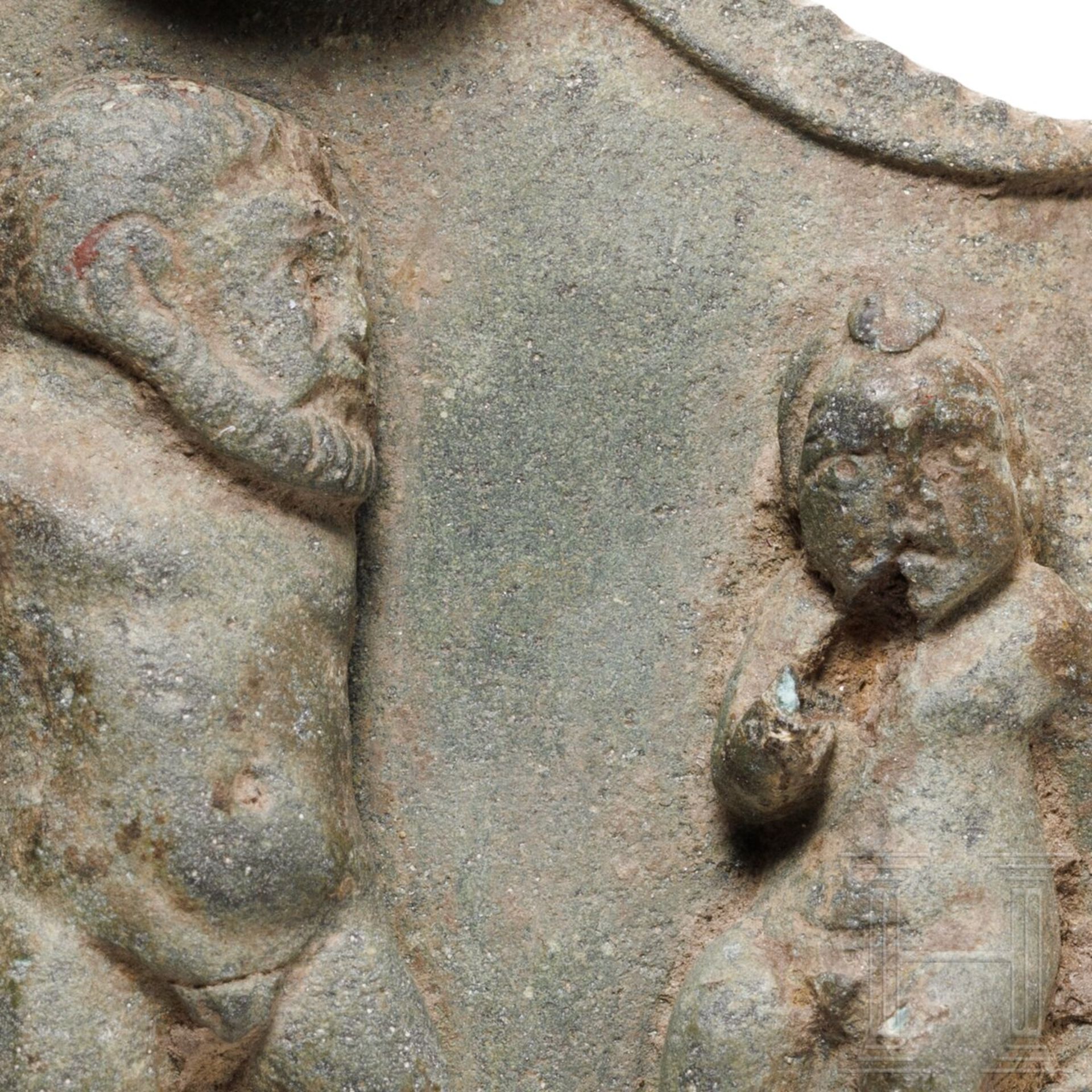 Attasche eines Kannenhenkels mit Herkulesdarstellung, römisch, 2. - 3. Jhdt. - Bild 4 aus 4