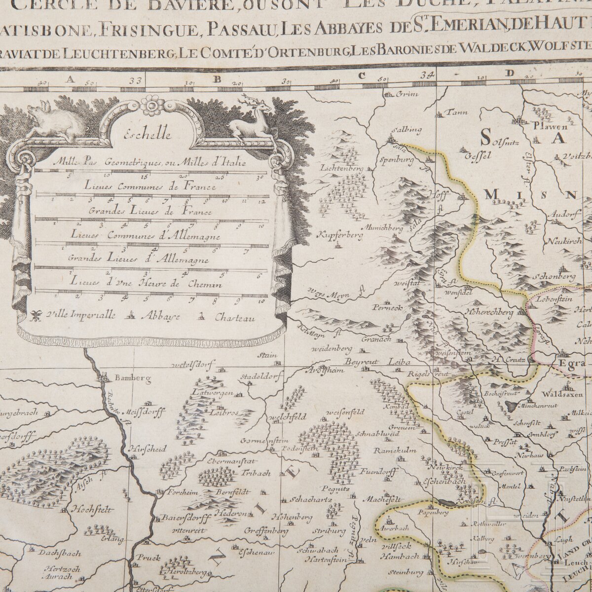 Sanson/Jaillot, Karte der bayerischen Regionen, Paris, 1692 - Image 4 of 5