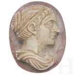 Kamee mit Frauenbüste, hellenistisch, 3. - 2. Jhdt. v. Chr.