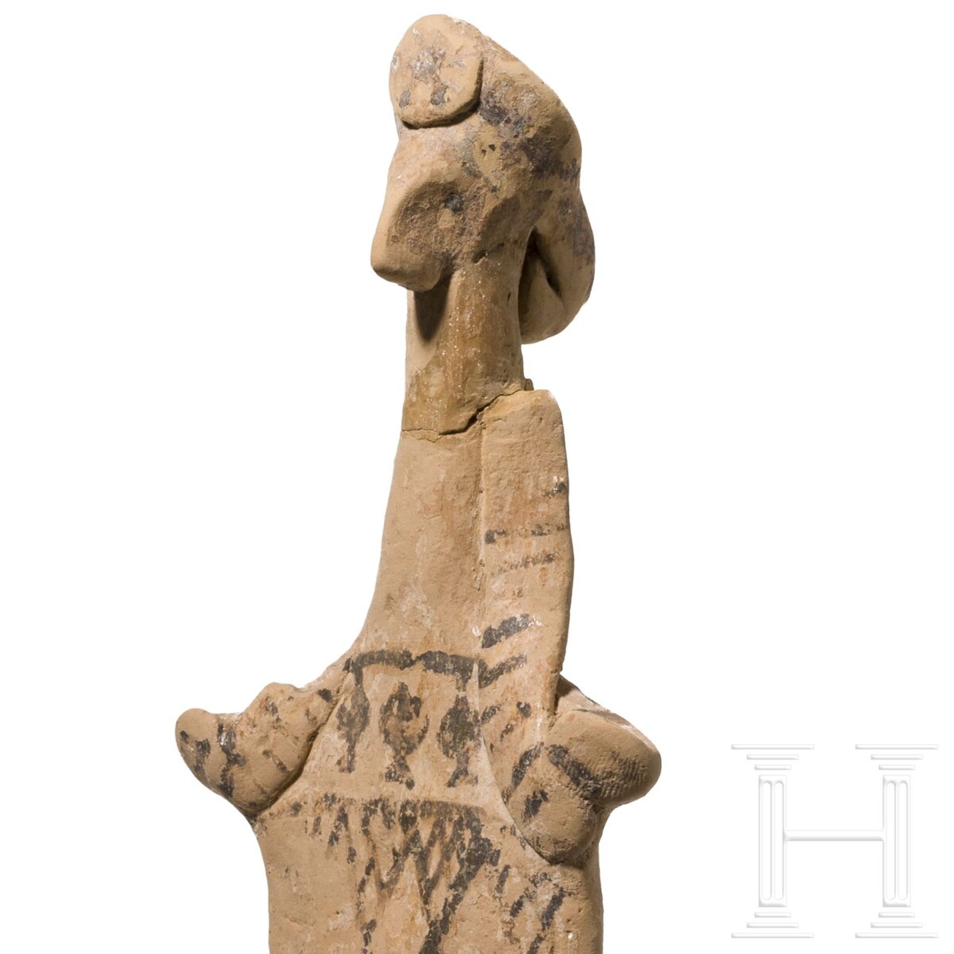 Zwei Votivfiguren aus Keramik, griechisch, 6. - 5. Jhdt. v. Chr. - Image 8 of 9