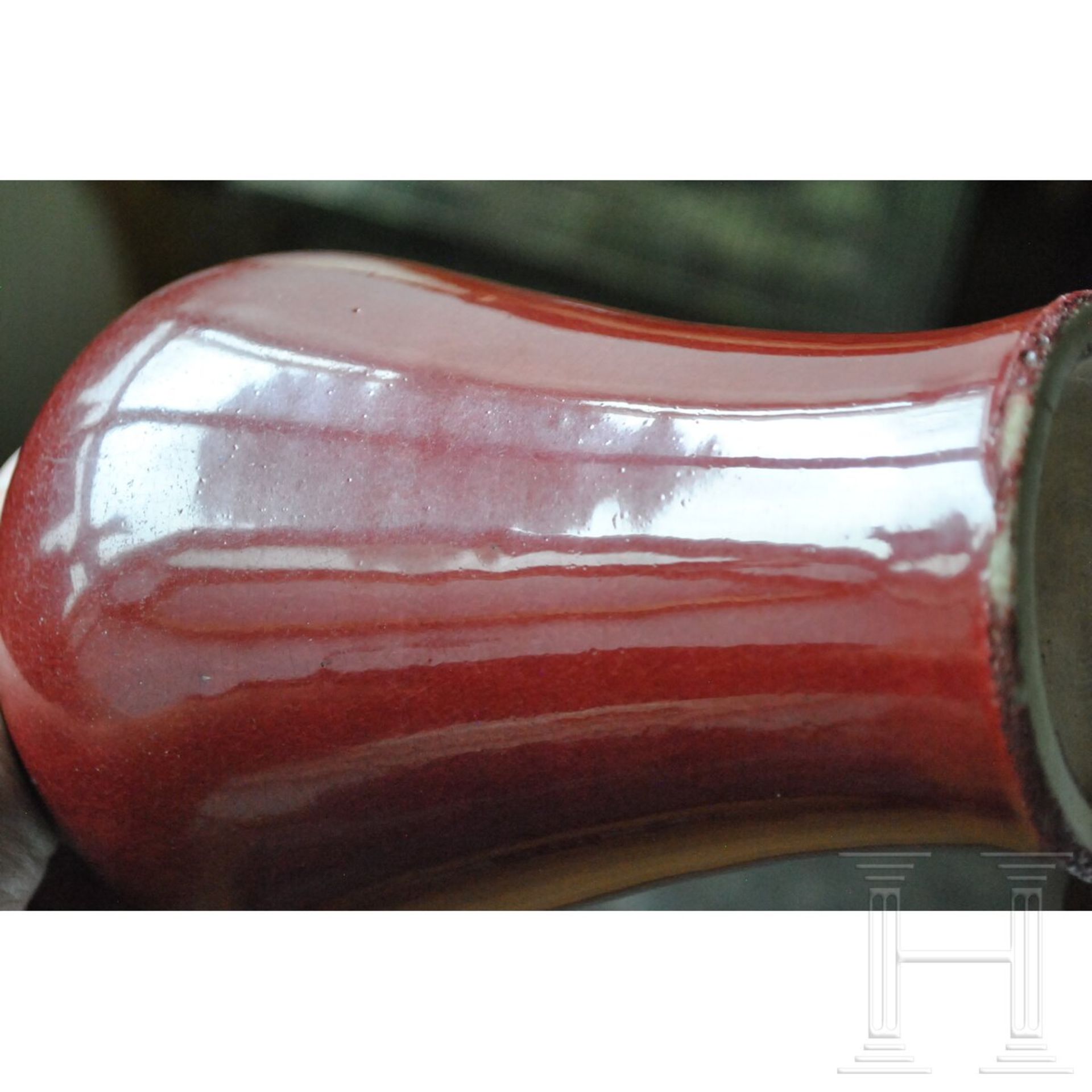 Sang-de-boef-glasierte Meiping-Vase, China, 18. Jhdt.    - Bild 12 aus 13
