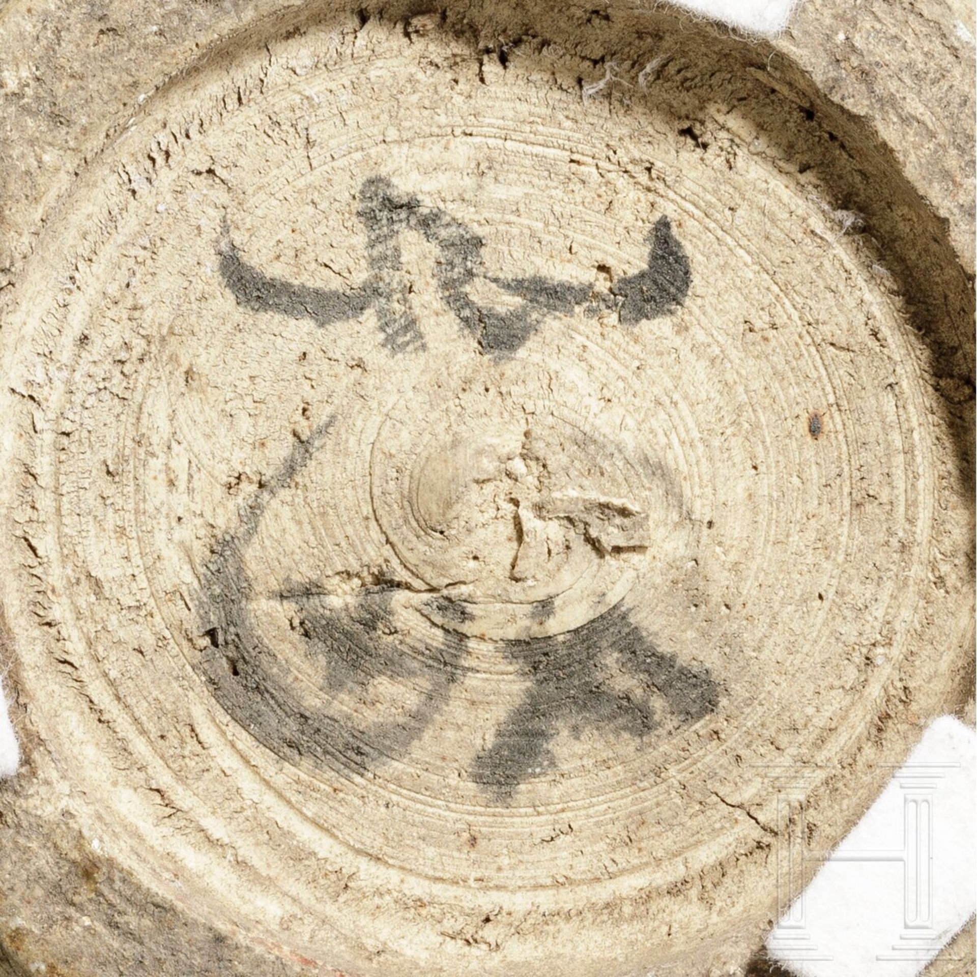Schwarz-braun glasierte "Henan"-Weinflasche, China, wohl Song-/Yuan-Dynastie - Bild 5 aus 5