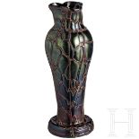 Große Jugendstil-Vase, Glasfabrik Elisabeth, Pallme-König & Habel, um 1900