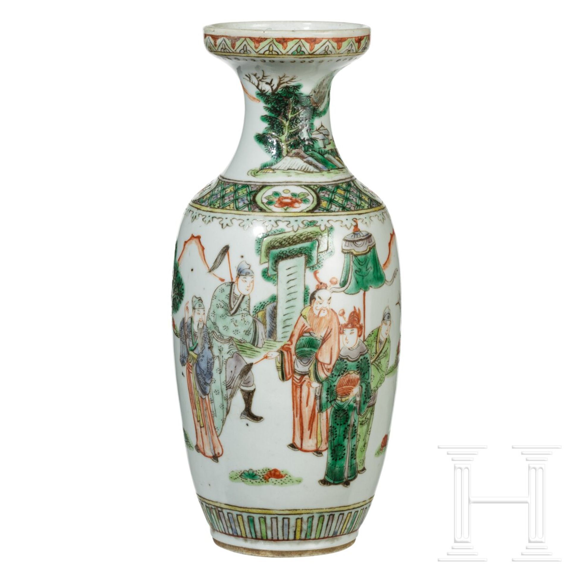 Famille-verte-Vase, China, um 1900