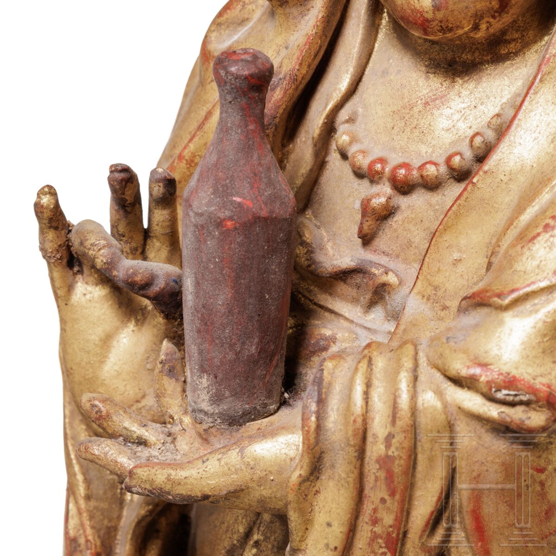 Figur der Guanyin, China, 19. Jhdt. - Image 5 of 7