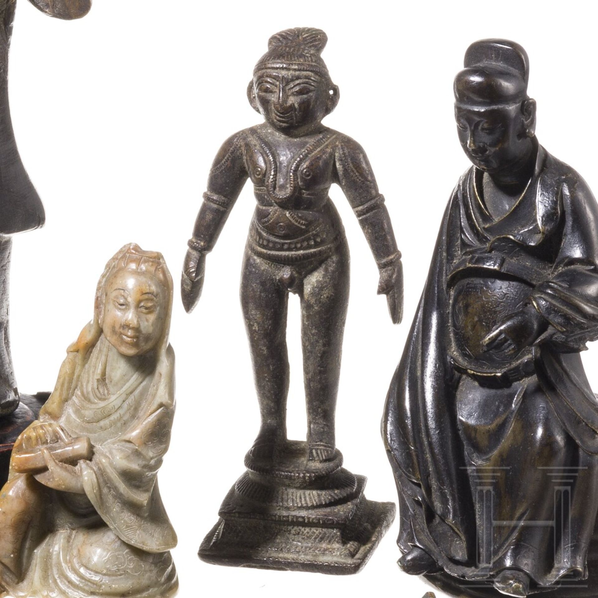 Kleines Konvolut asiatischer Bronzefiguren, China und Indien, 20. Jhdt. - Image 4 of 5