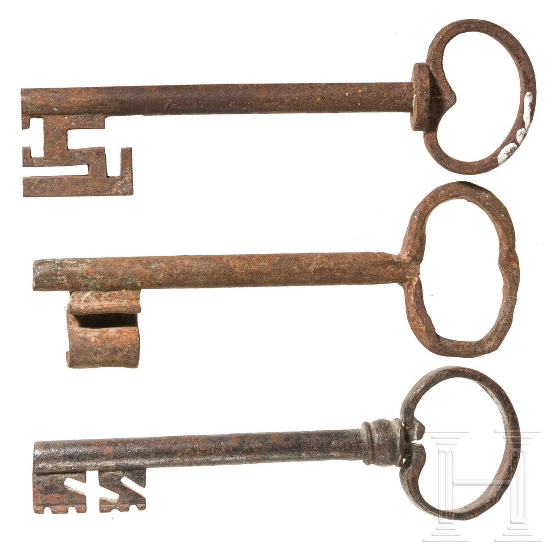 Drei große Schlüssel, deutsch, um 1700 - Image 2 of 2