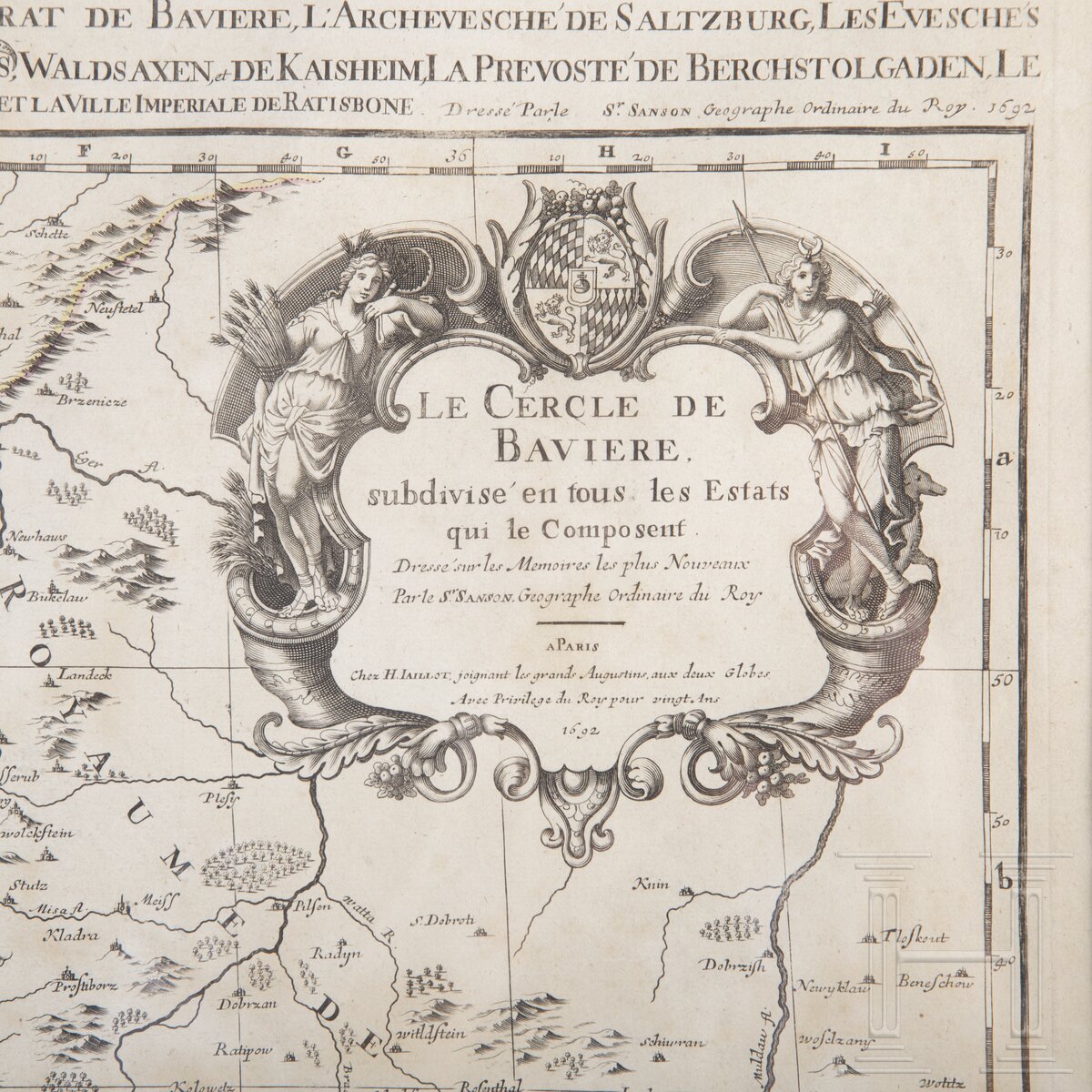 Sanson/Jaillot, Karte der bayerischen Regionen, Paris, 1692 - Image 3 of 5