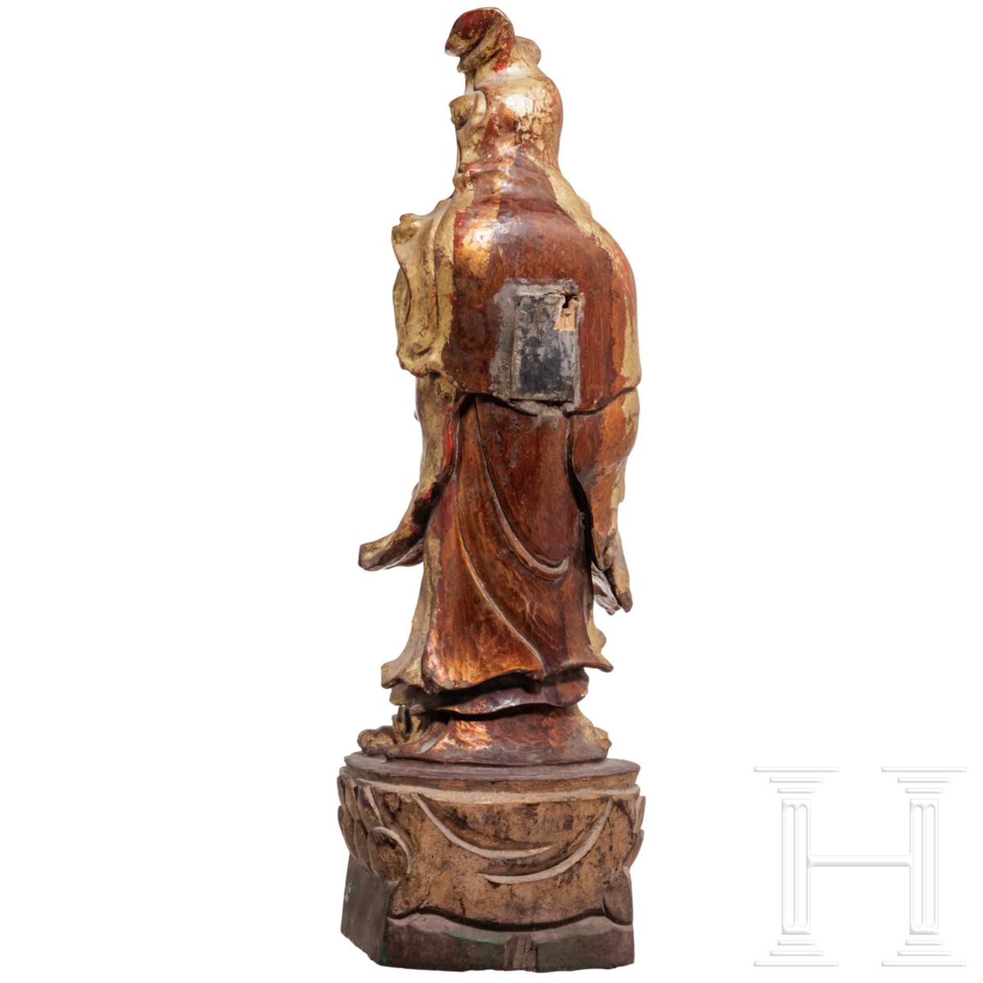 Figur der Guanyin, China, 19. Jhdt. - Image 4 of 7