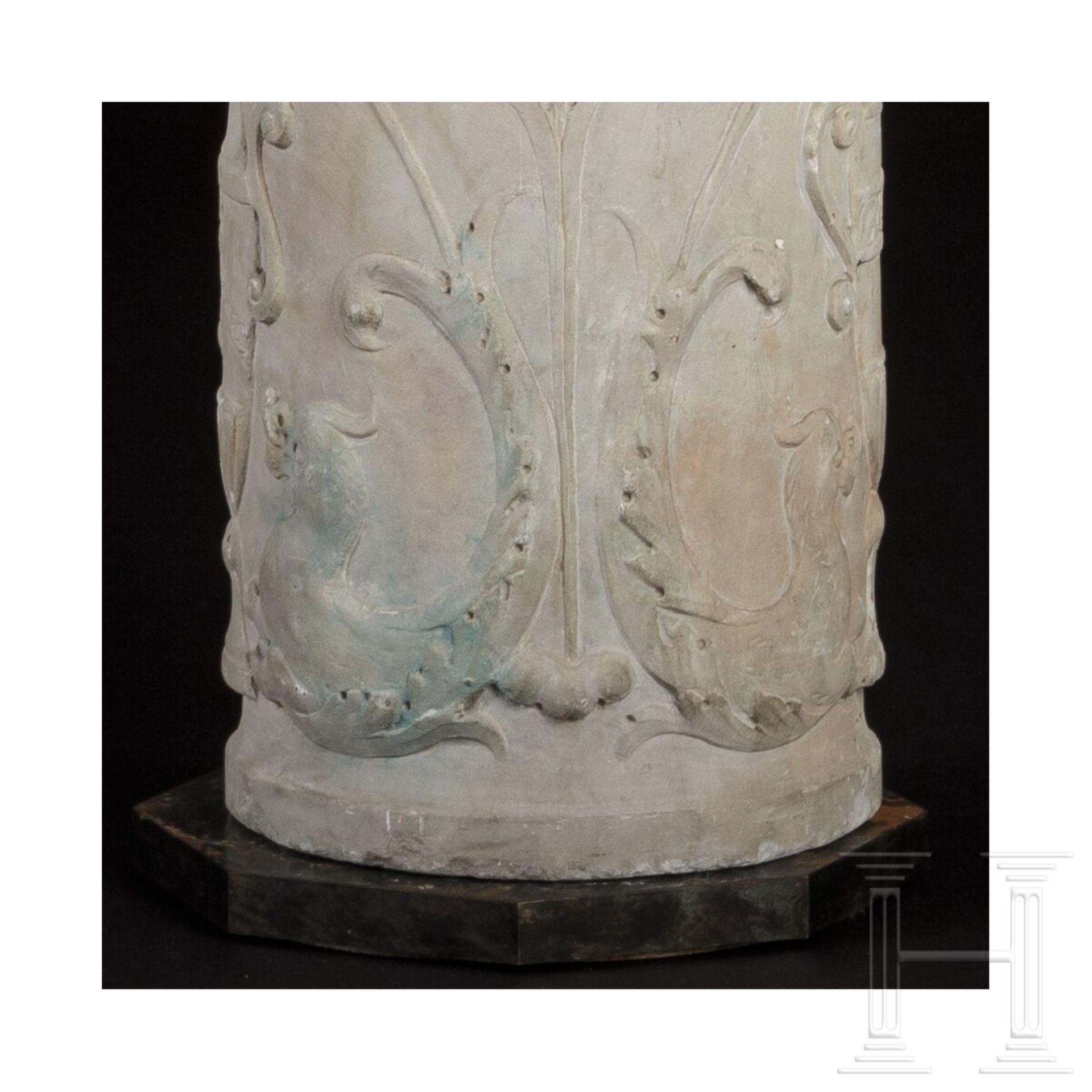 Renaissance-Säule aus Carrara-Marmor, Italien, 16. Jhdt. - Image 10 of 10