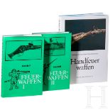 Drei Bücher zu Schusswaffen, deutsch, 1969 bzw. 1988