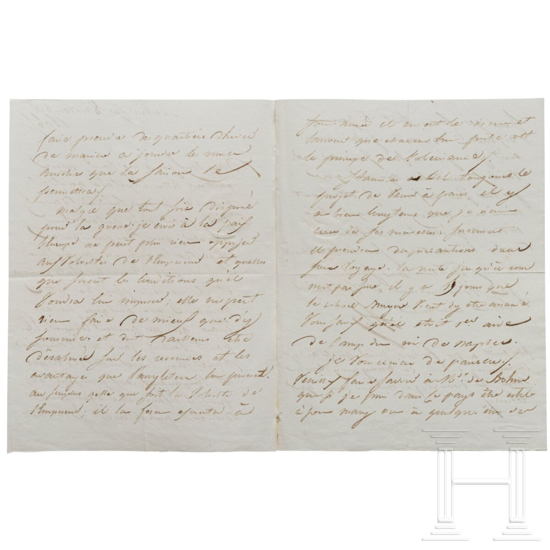 Alexandre Louis Robert de Girardin - Autograph, datiert 8.11.1806 - Bild 2 aus 3