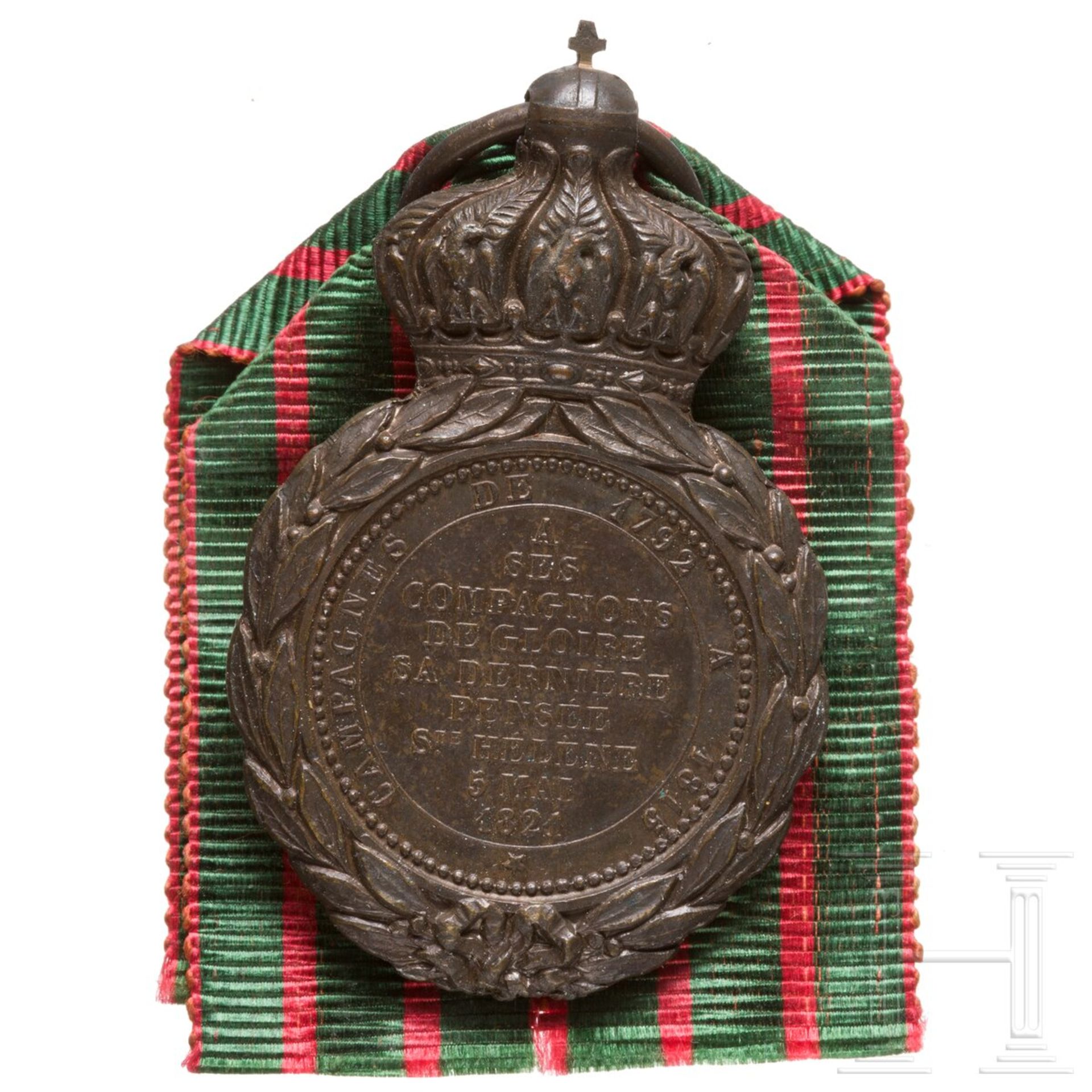 St.-Helena-Medaille in Originalschachtel, datiert 1857 - Bild 2 aus 2