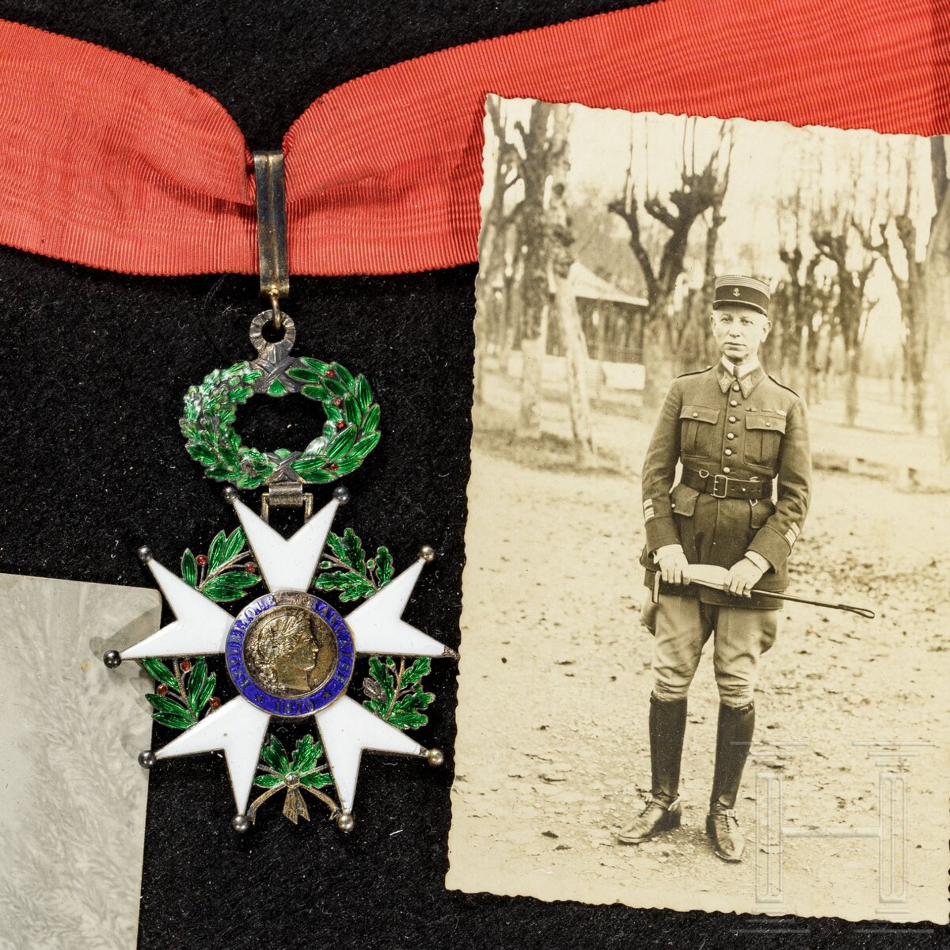Brigadegeneral Joseph Vincent Félix Fonsagrive (1881 - 1952) - Orden, Fotos, Dokumente, Fahne aus de - Bild 4 aus 7