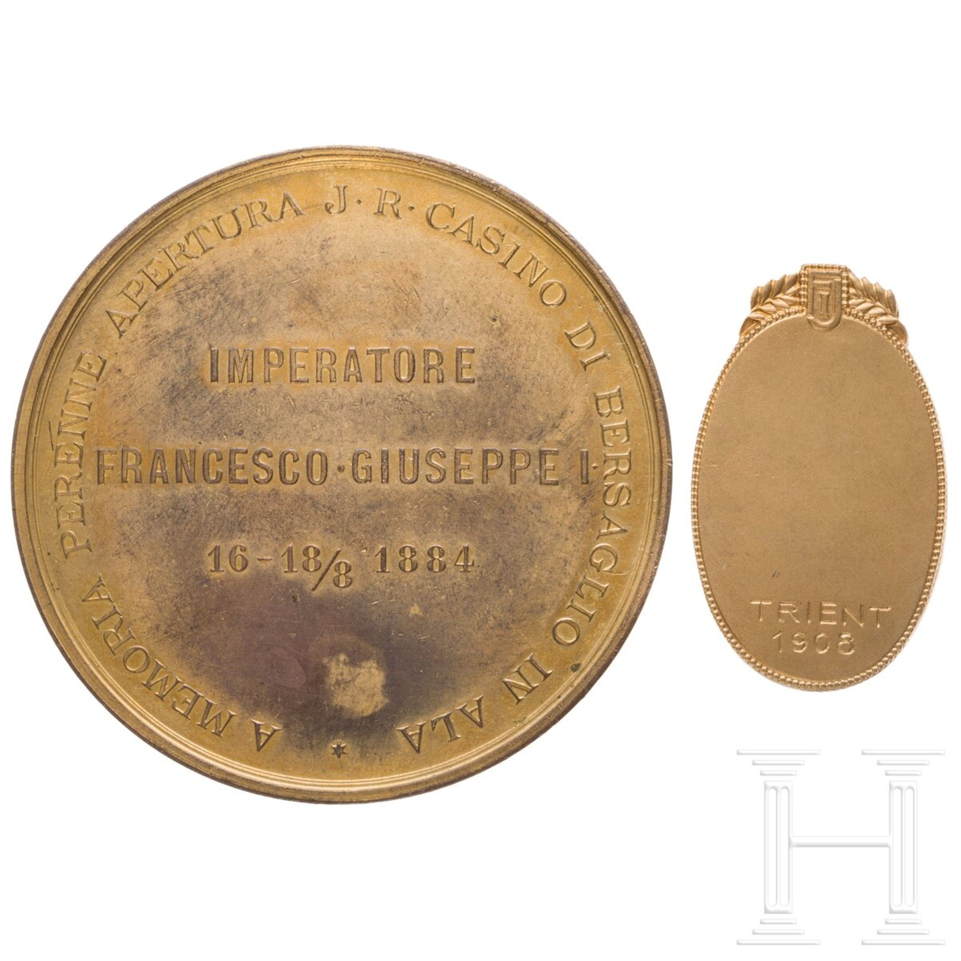 Kaiser Franz Joseph I. - zwei Medaillen, um 1900 - Image 2 of 4