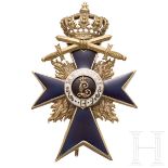 Militär-Verdienstorden - Offizierskreuz mit Krone und Schwertern, Hemmerle-Fertigung (1905 - 1918)