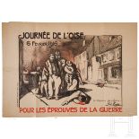 Plakat zur Erinnerung an den Weltkrieg "Journee de l'Oise, 6 fevrier 1916 - Pour les eprouves de la