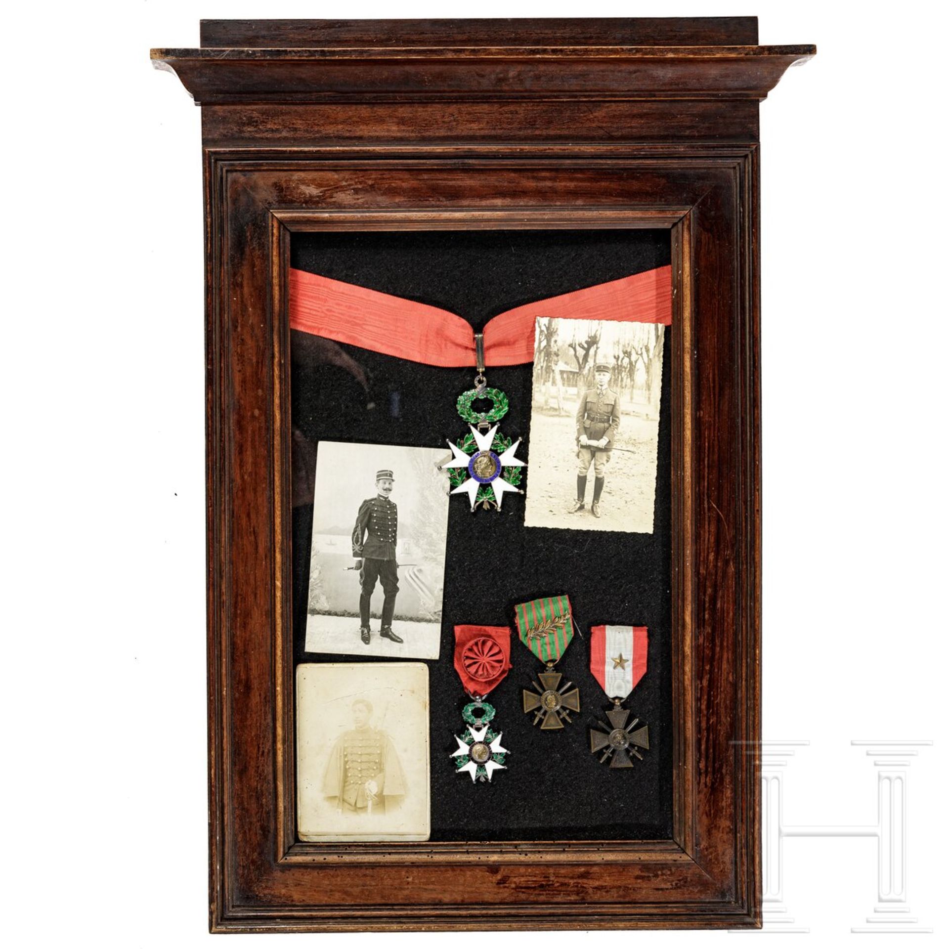 Brigadegeneral Joseph Vincent Félix Fonsagrive (1881 - 1952) - Orden, Fotos, Dokumente, Fahne aus de - Bild 2 aus 7