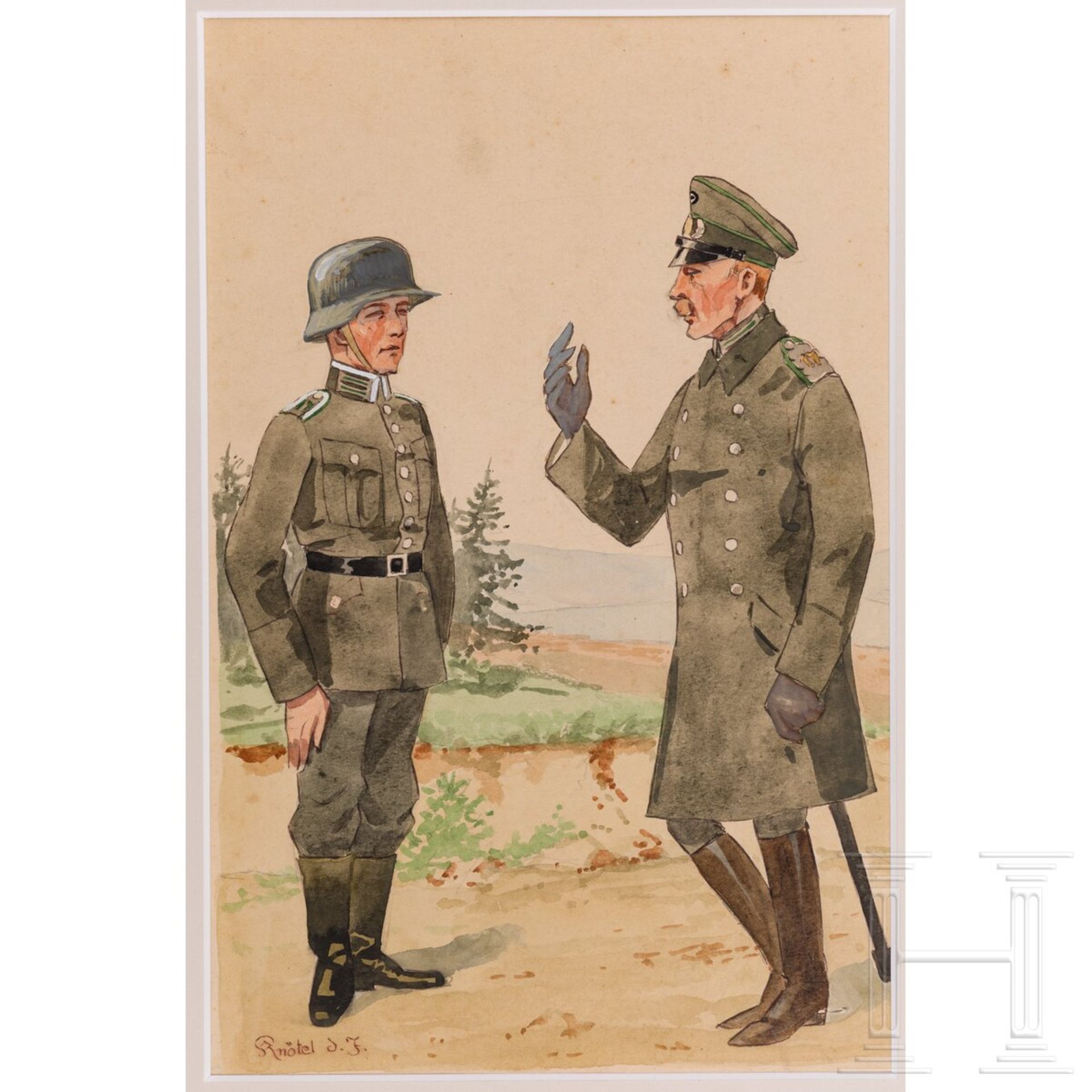 Herbert Knötel - Uniformtafel der Reichswehr - Image 2 of 3