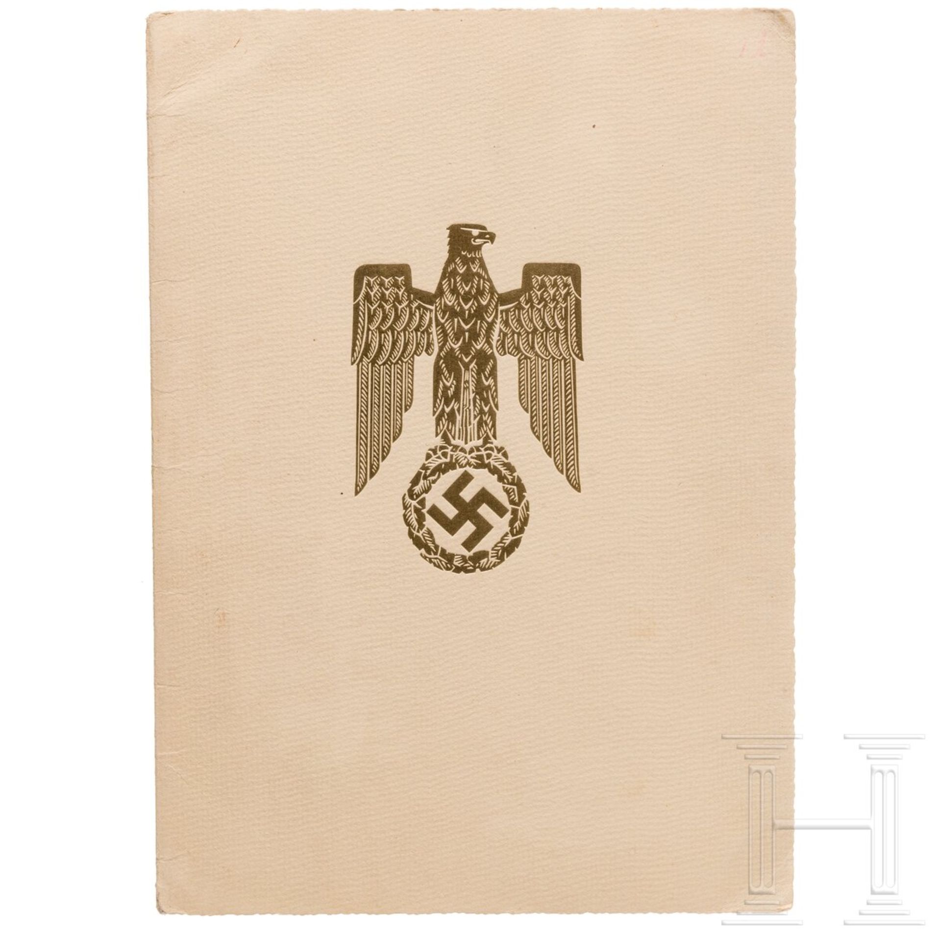 Adolf Hitler und Hermann Göring - eigenhändige Unterschriften auf einer Bestallung - Bild 3 aus 3