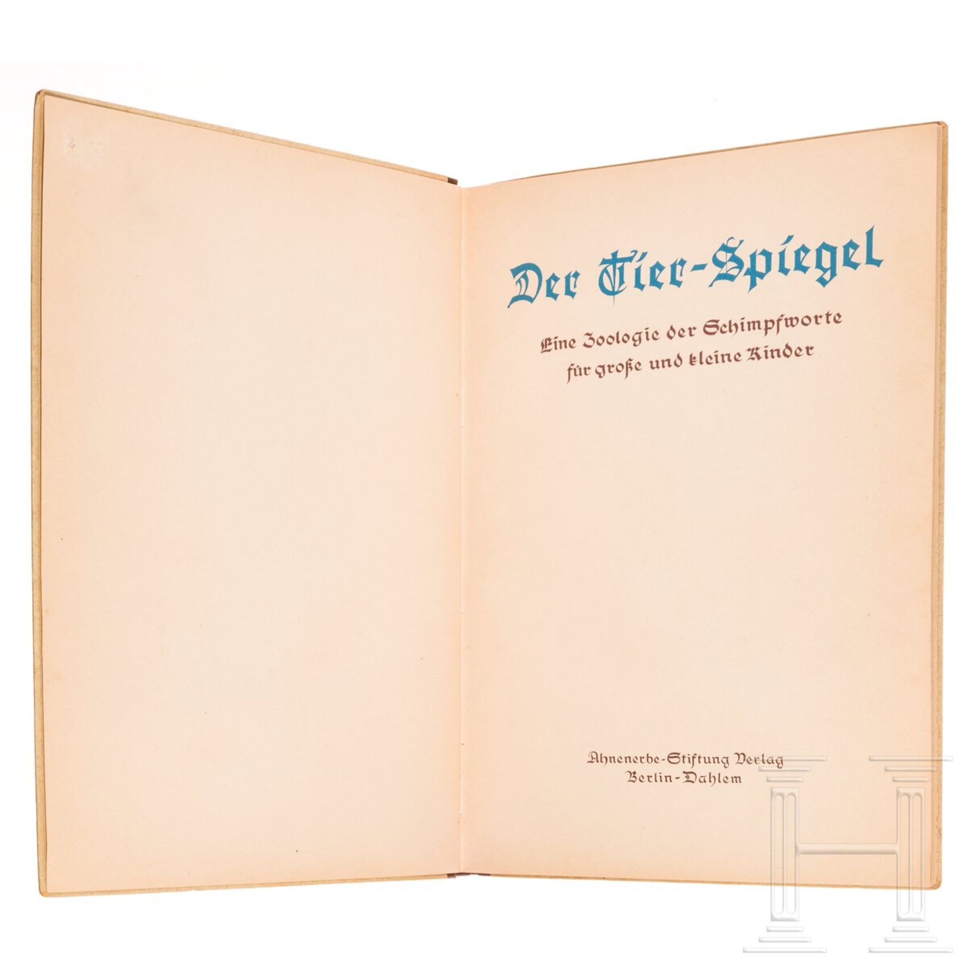 Edda Göring gewidmetes Buch "Der Tier-Spiegel", Weihnachtsgeschenk der "Hermann Göring Meisterschule - Image 2 of 8