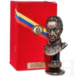 Präsident Hugo Rafael Chávez Frías - Geschenkbüste seines Vorbildes Simón Bolívar