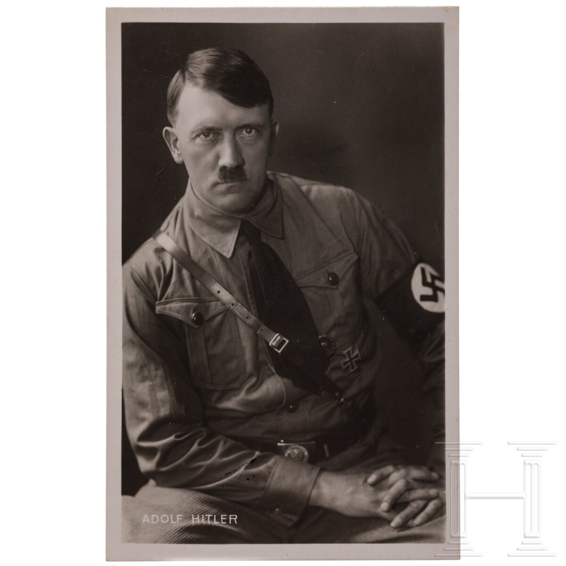 Susi Demoll und Adolf Hitler - eigenhändig signierte Portraitkarte