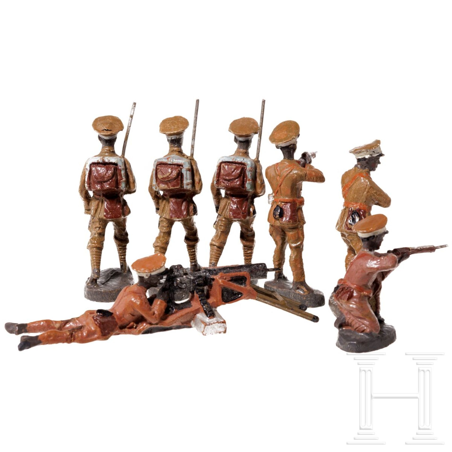 Elastolin sieben Soldaten der abessinischen Armee - Bild 2 aus 4