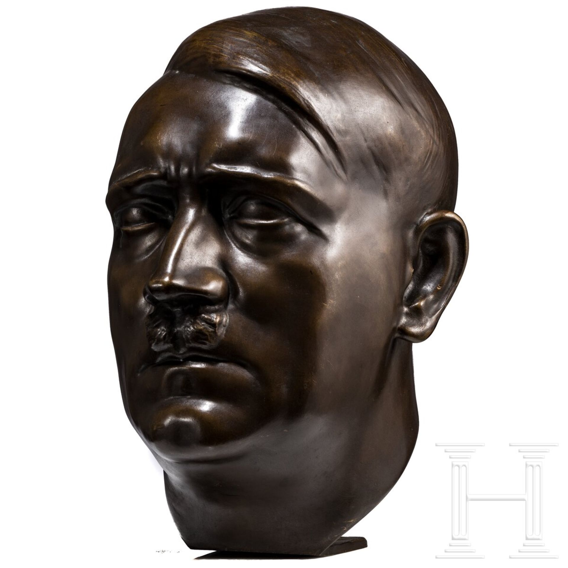 Professor Theodor Linz - bronzener Portraitkopf Adolf Hitlers - Image 3 of 6