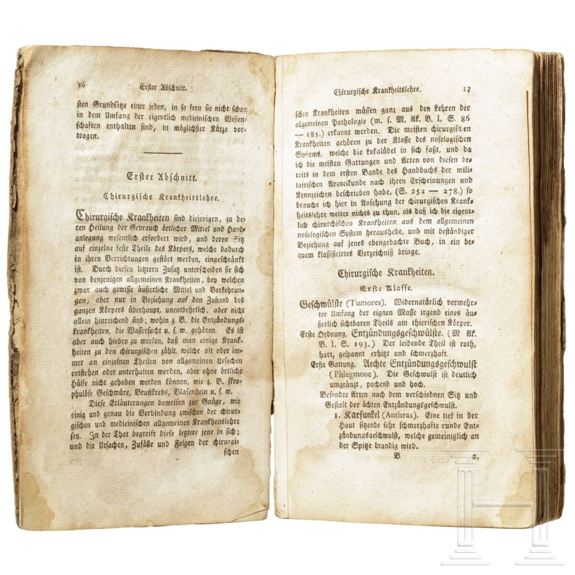 Ernst Benjamin Gottlieb Hebenstreit (1758 - 1803) - "Handbuch der militairischen Arzneikunde für Fel - Image 3 of 5
