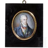 Miniaturportrait eines ehemaligen Offiziers, Preußen, um 1820
