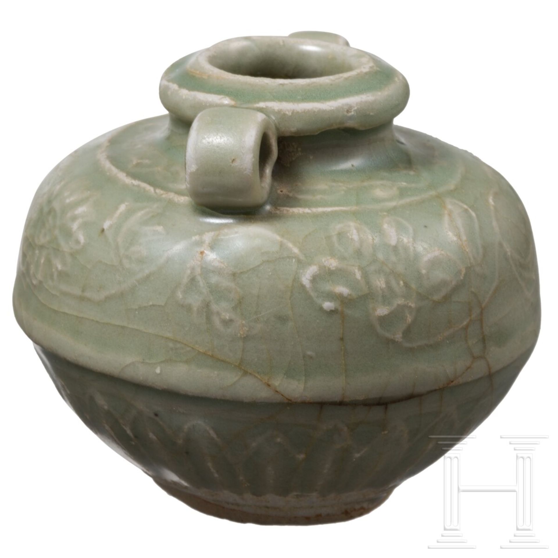 Kleines Longquan-Seladon-Väschen, China, wohl Ming-Dynastie - Image 4 of 6