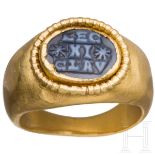 Goldring eines römischen Soldaten der Legio XI, 2. - 3. Jhdt. n. Chr.