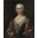 Portrait einer adeligen Dame, deutsch, Mitte 18. Jhdt.