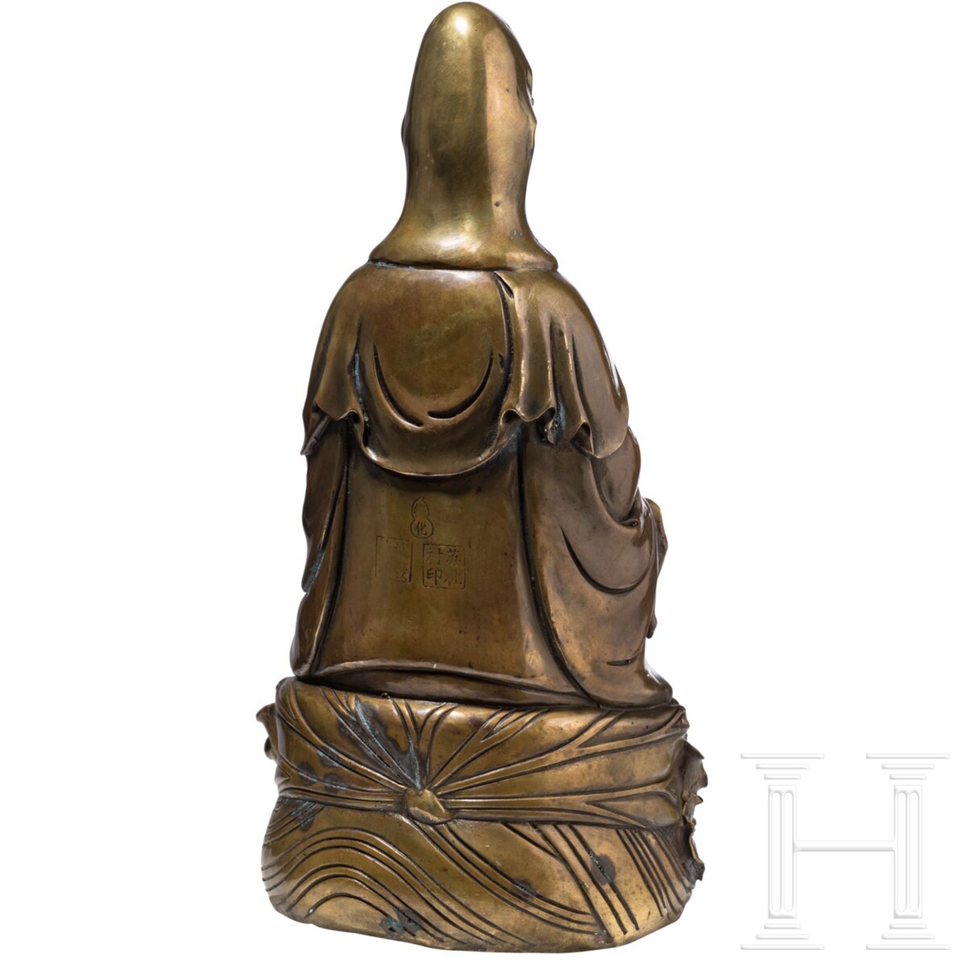 Bronze der Guanyin, China, 19. Jhdt. - Image 3 of 5