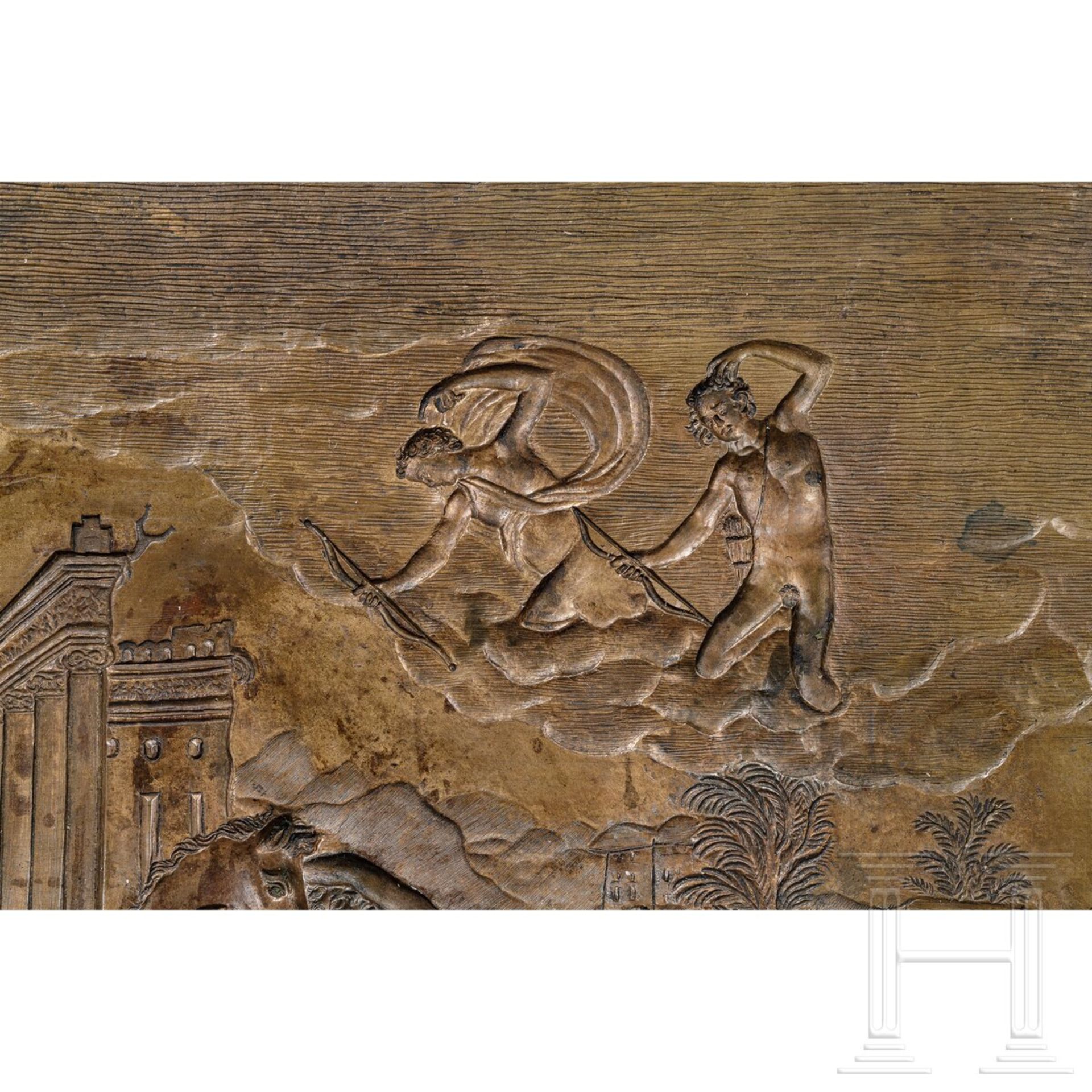 "Bestrafung der Niobiden" - Bronzemodell, Umkreis Jean Cousin oder Giambologna, Italien, 2. Hälfte 1 - Image 2 of 7