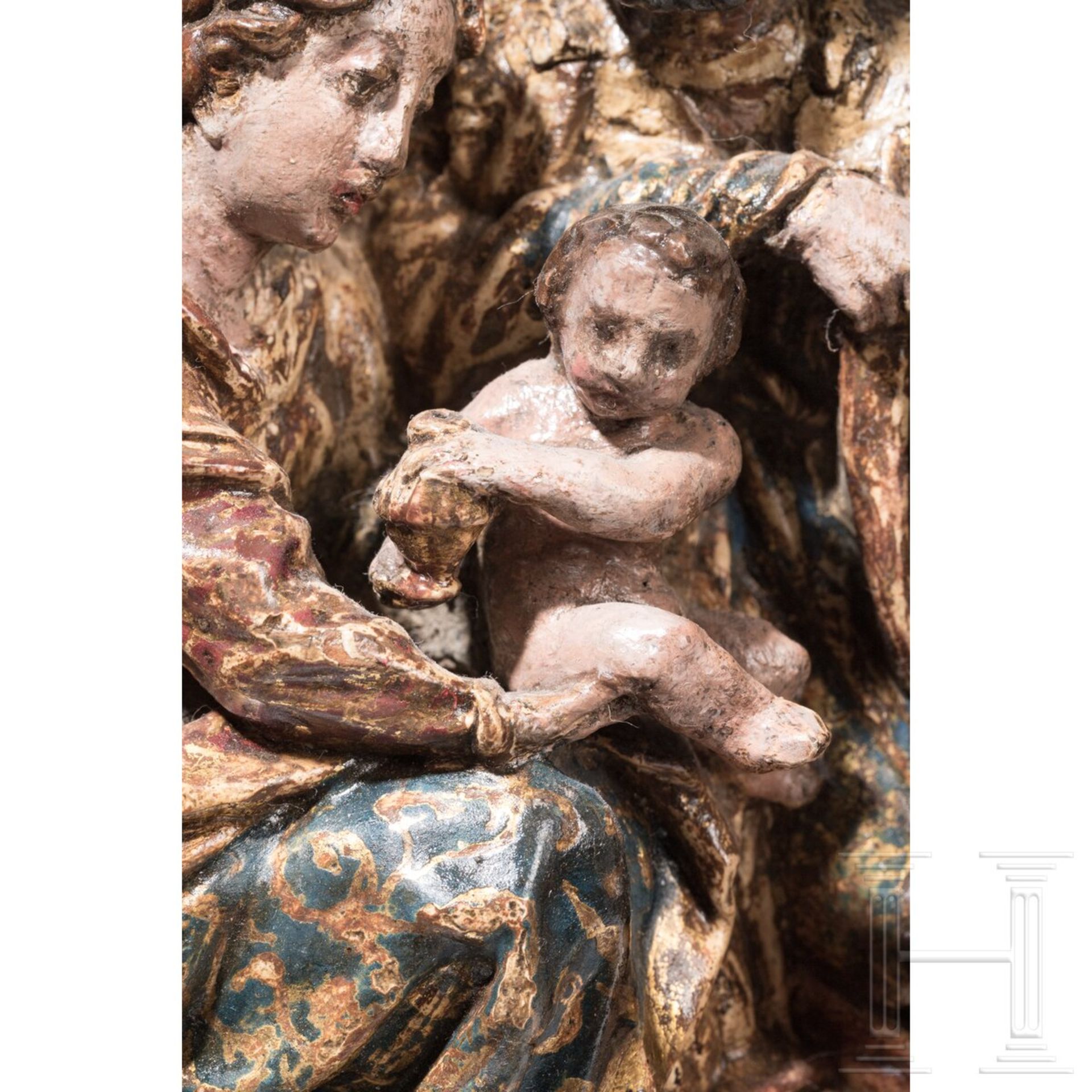 Relief "Die Anbetung der Könige" (Christi Geburt), Spanien, um 1620 - Bild 2 aus 4