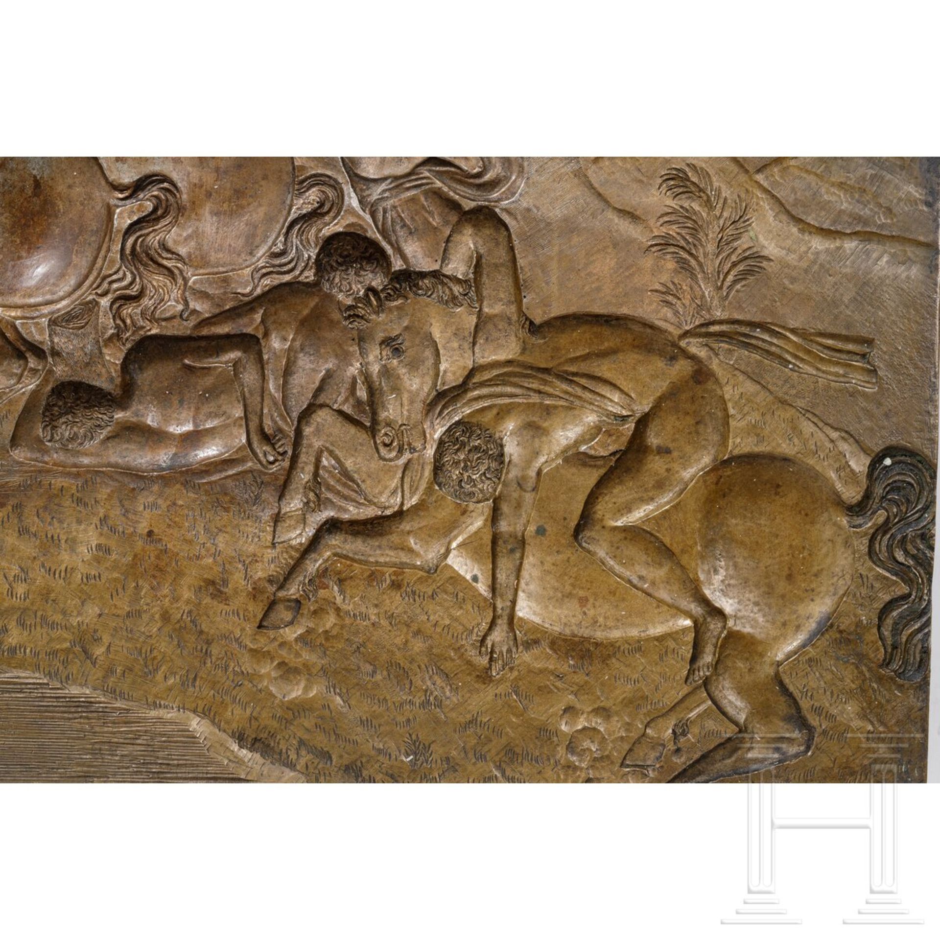 "Bestrafung der Niobiden" - Bronzemodell, Umkreis Jean Cousin oder Giambologna, Italien, 2. Hälfte 1 - Image 5 of 7
